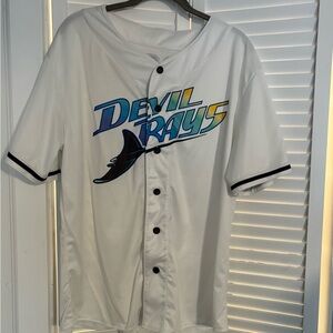 White Devil Rays Boggs Jersey